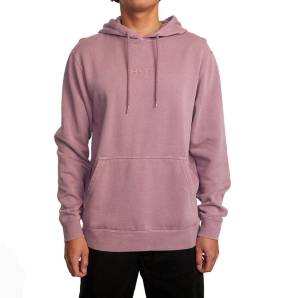 RVCA Men's Tonally Fleece Hoodie Sweatshirt Size Small Lavender Purple New!